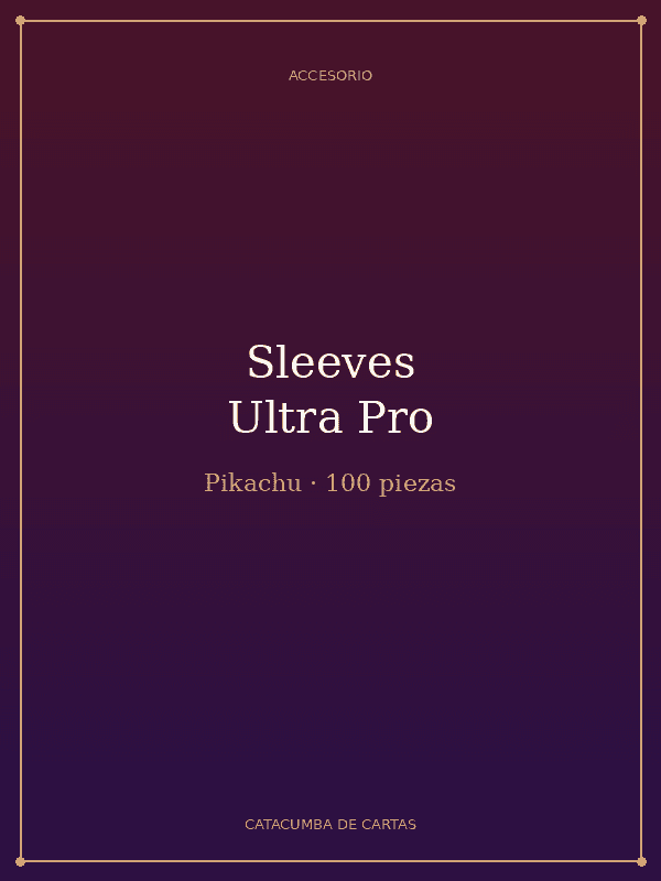 Sleeves Ultra Pro Pikachu